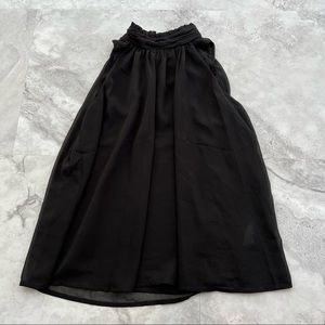 BLVD Black High Neck Sleeveless‎ Loose Chiffon Top Size S